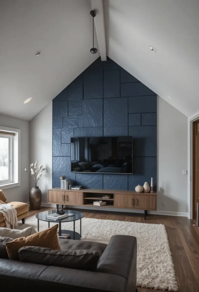 Accent Wall Behind TV