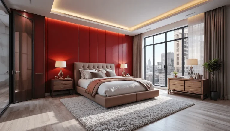 Cherry Red Bedroom Ideas