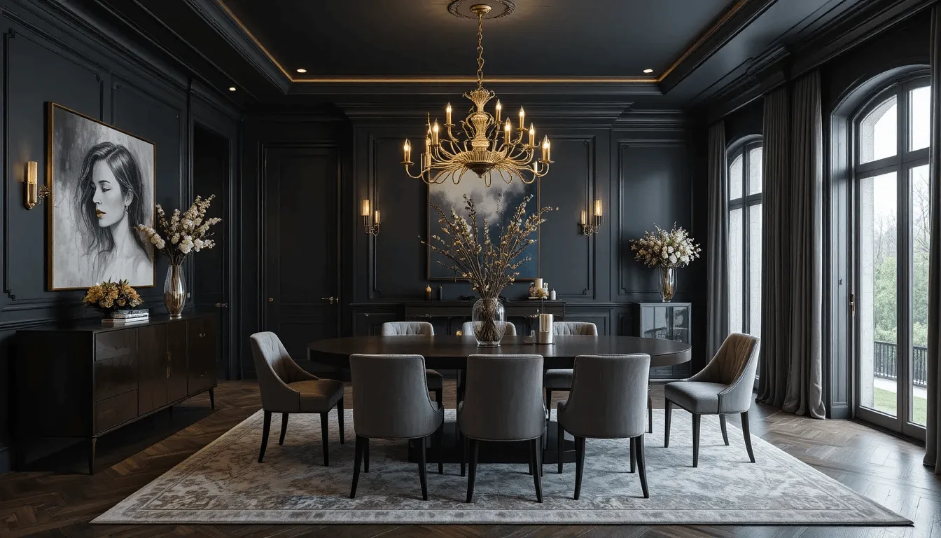 Modern Moody Dining Room Ideas
