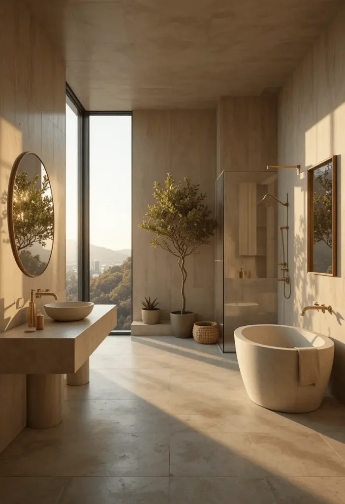 Spa-Inspired Minimal Bathroom