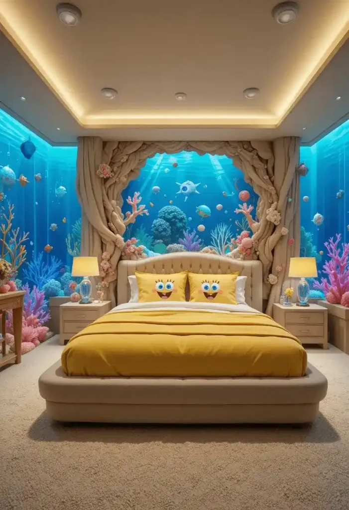 Bikini Bottom Modern Bedroom Theme