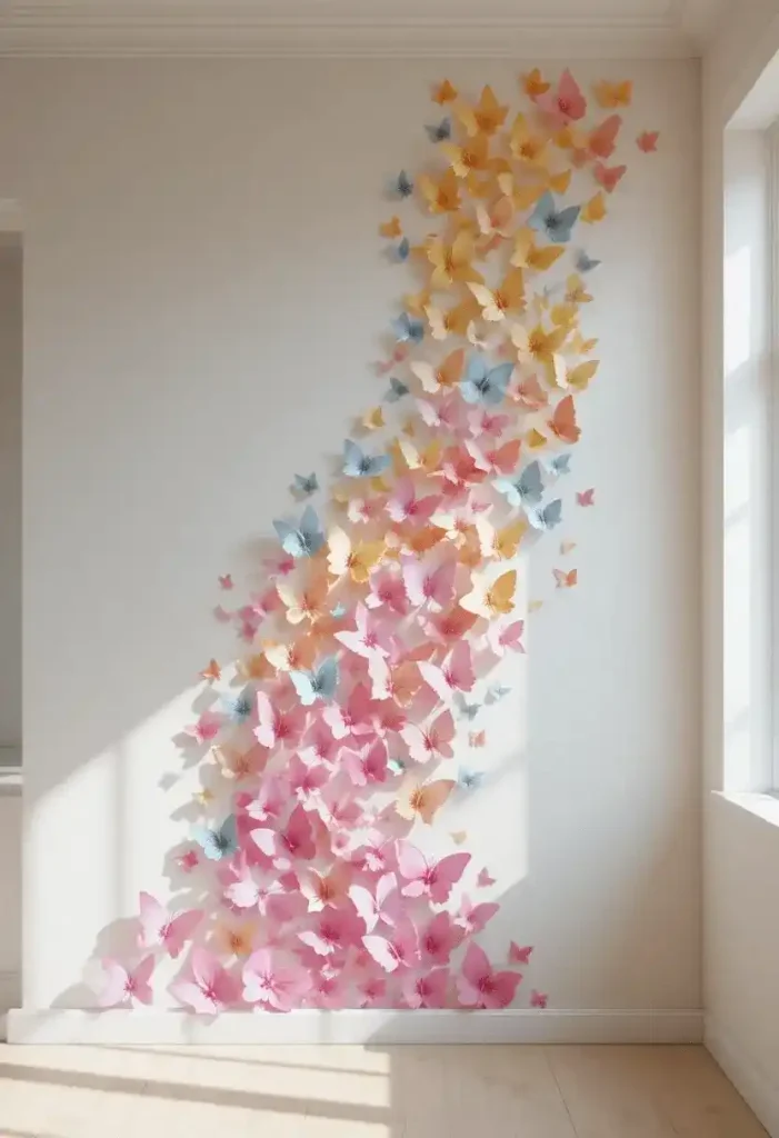 Paper Butterfly Wall Art