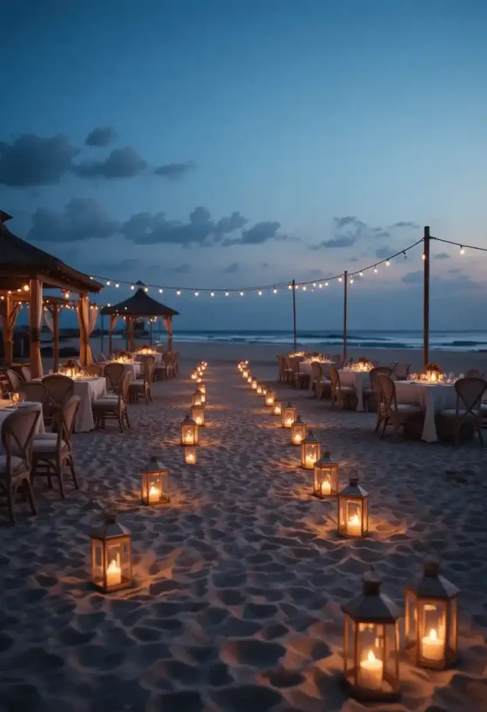 Beach Lantern Lighting
