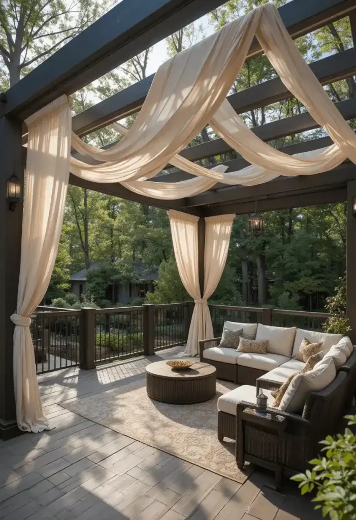 Pergola Covered Deck Design