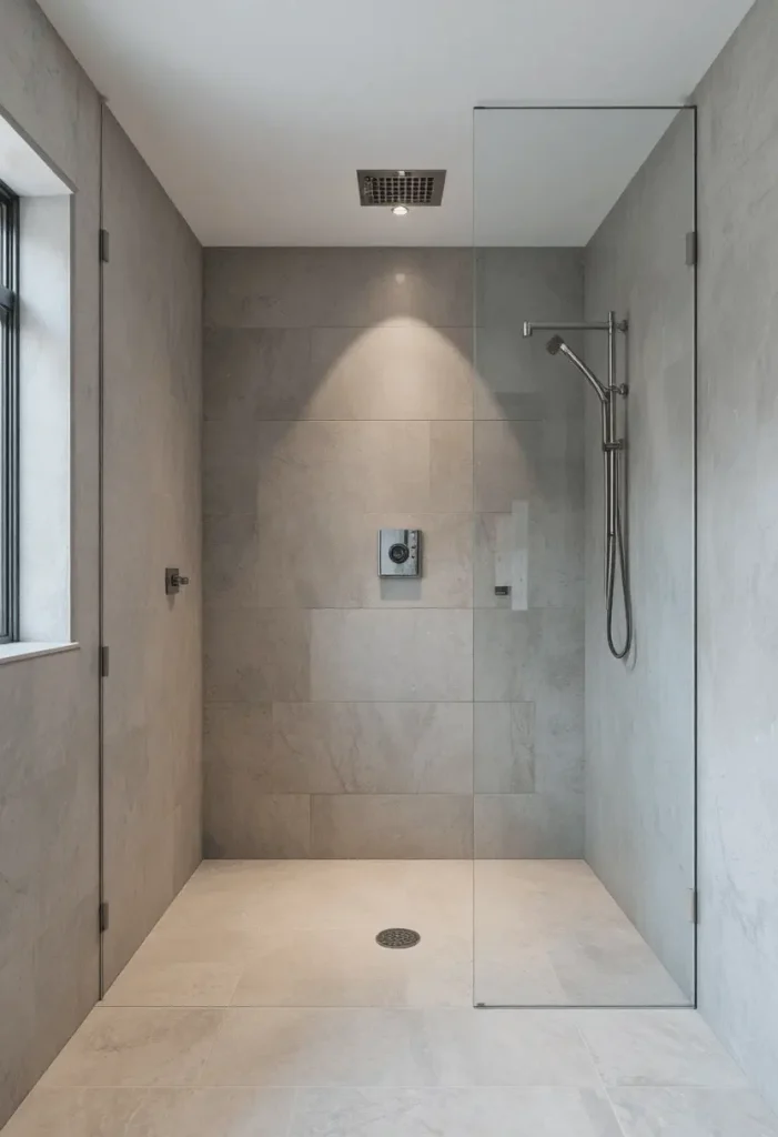 Open Shower Wet Room Style