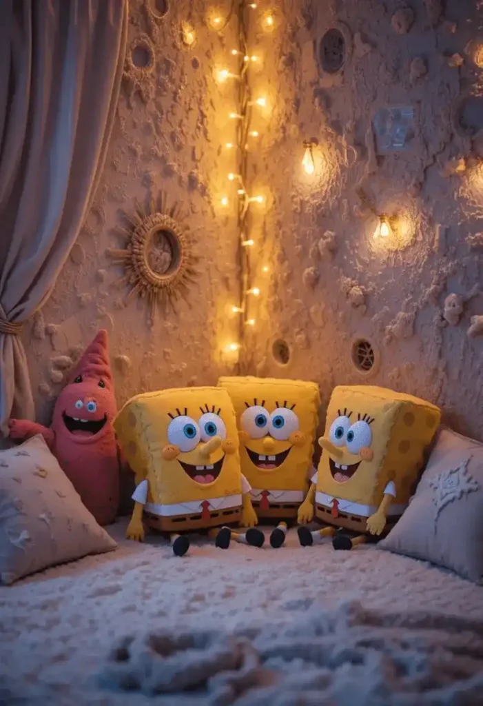 SpongeBob Plush Corner Setup
