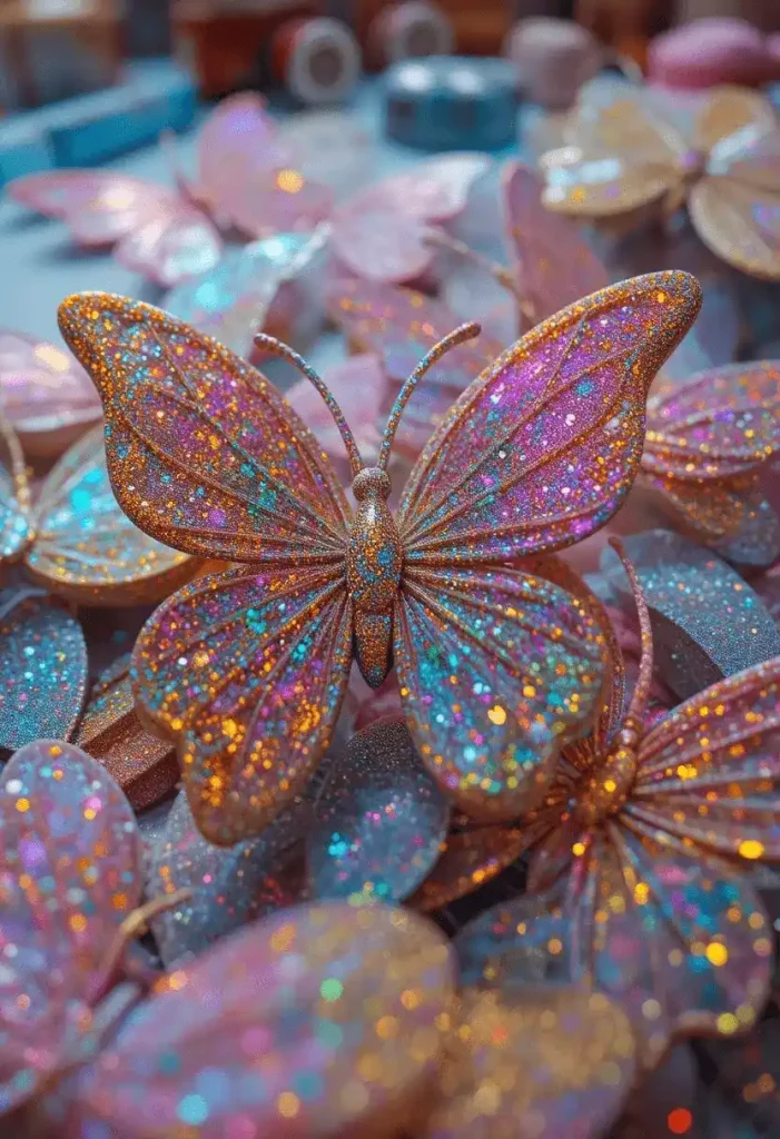 Glitter Butterfly Art