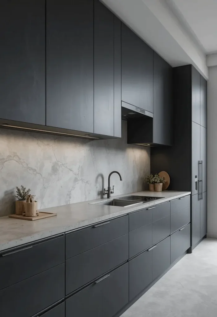 Concrete Minimal Backsplash