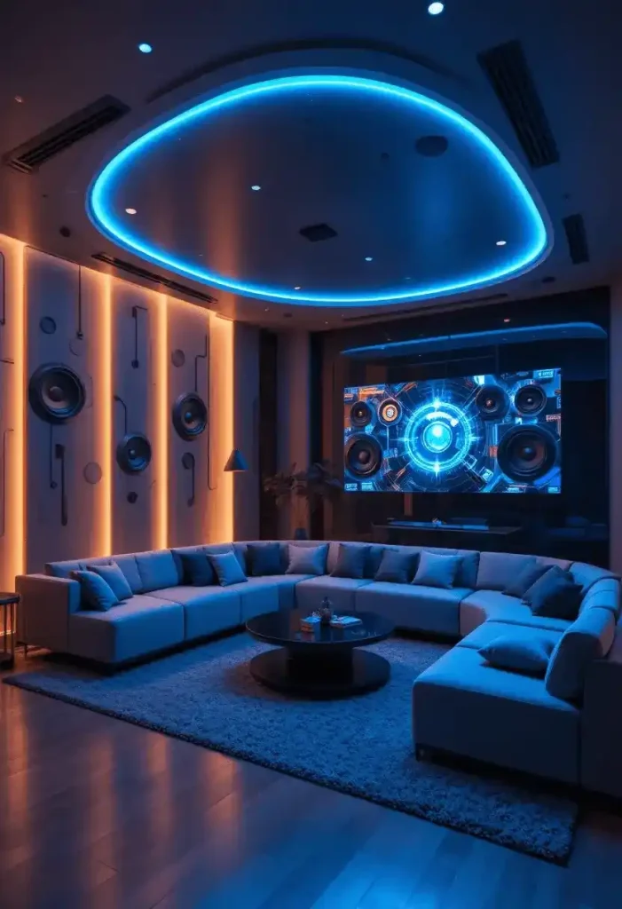 Coastal Inspired Sunken Living Area