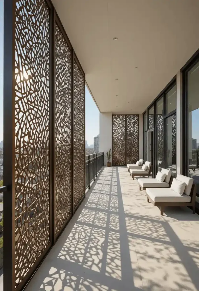 Metal Laser-Cut Privacy Panels