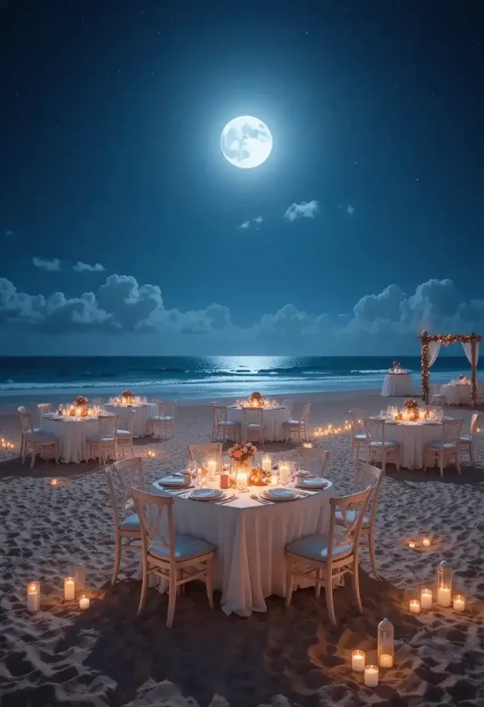 Moonlit Beach Reception