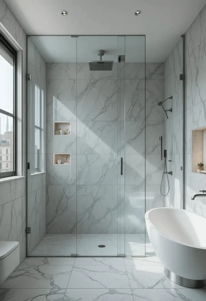 Walk-In Glass Shower Design
