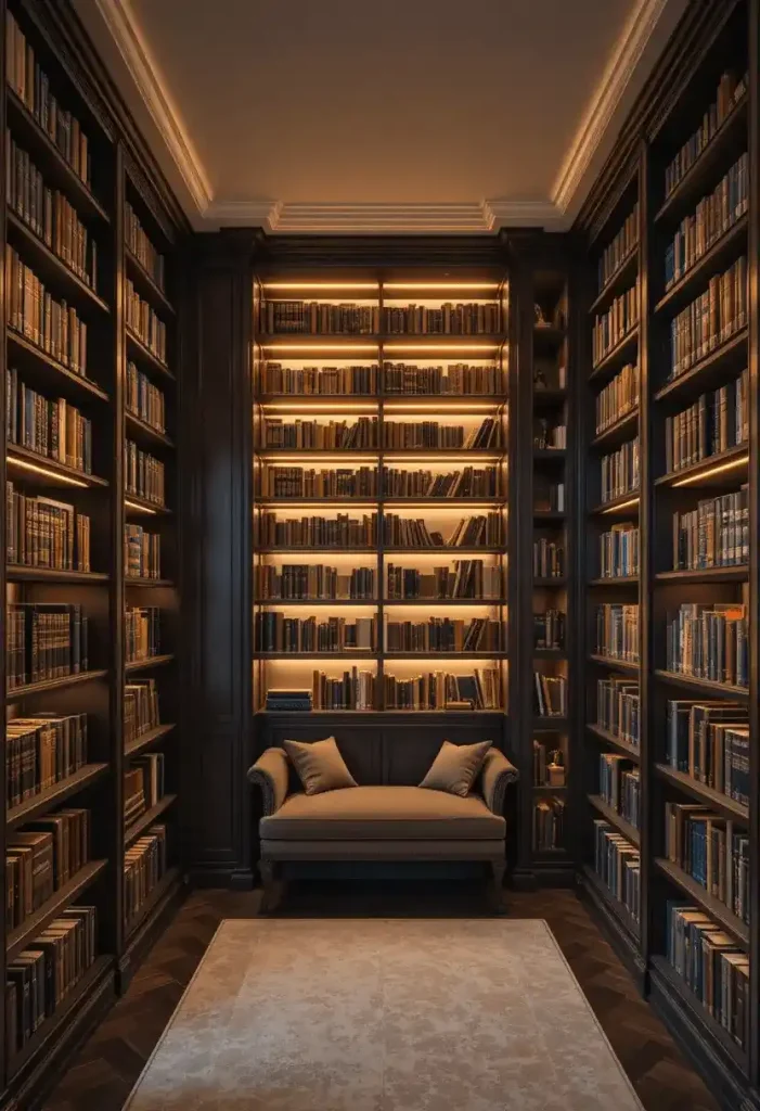 Built-In Bookshelf Corner