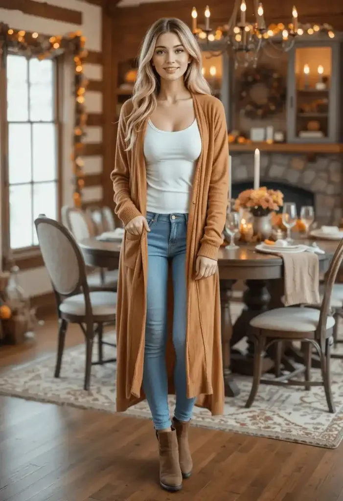 Warm Oversized Cardigan Look