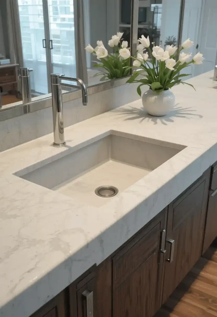 Integrated Countertop Sink