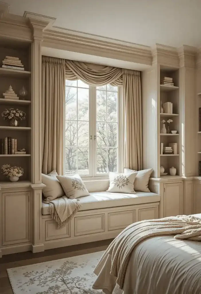 Built-In Window Seat Nook