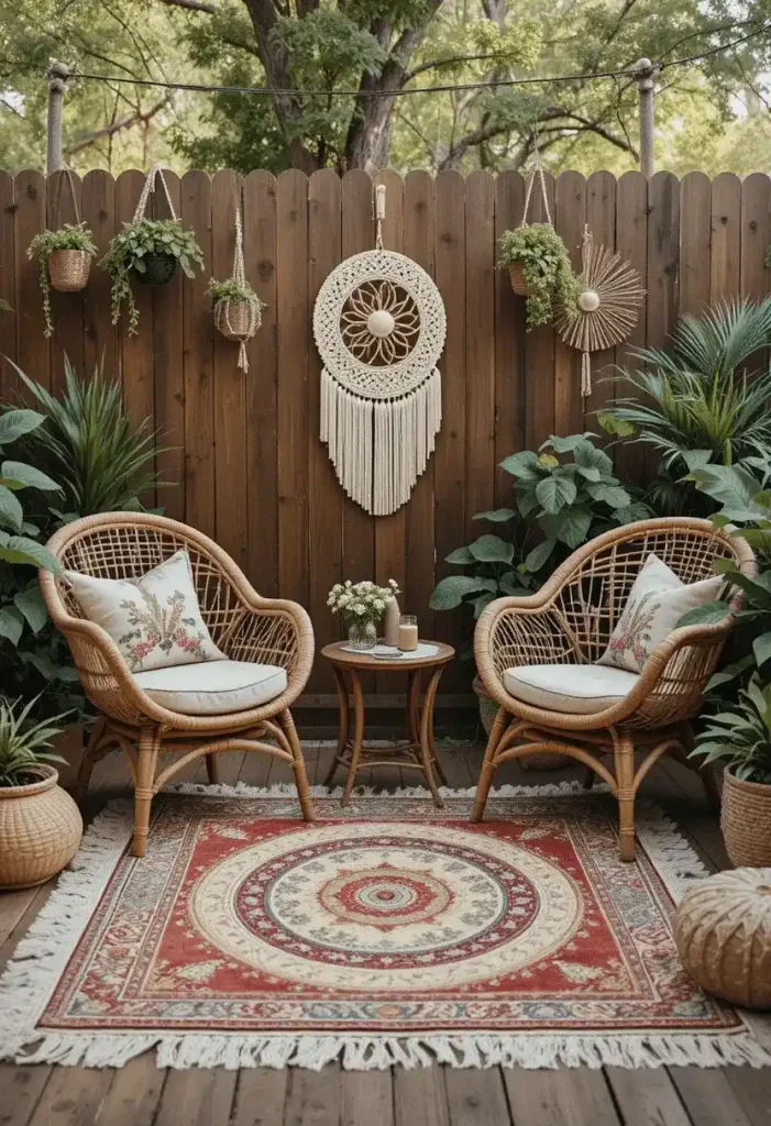 Boho Layered Textured Deck Decor