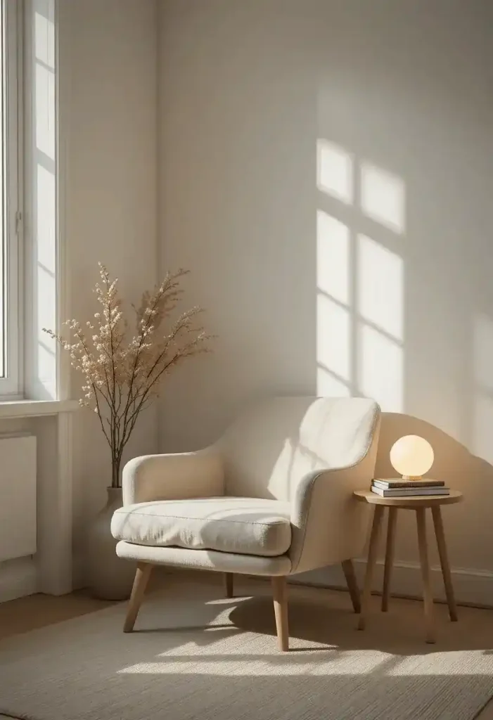 Minimal Corner Chair Setup