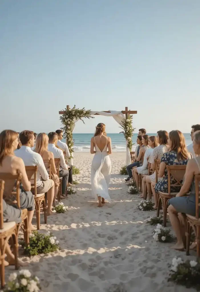 Barefoot Beach Wedding Setup