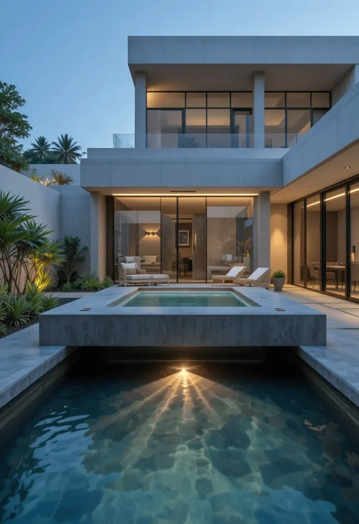 Pergola Covered Hot Tub Space