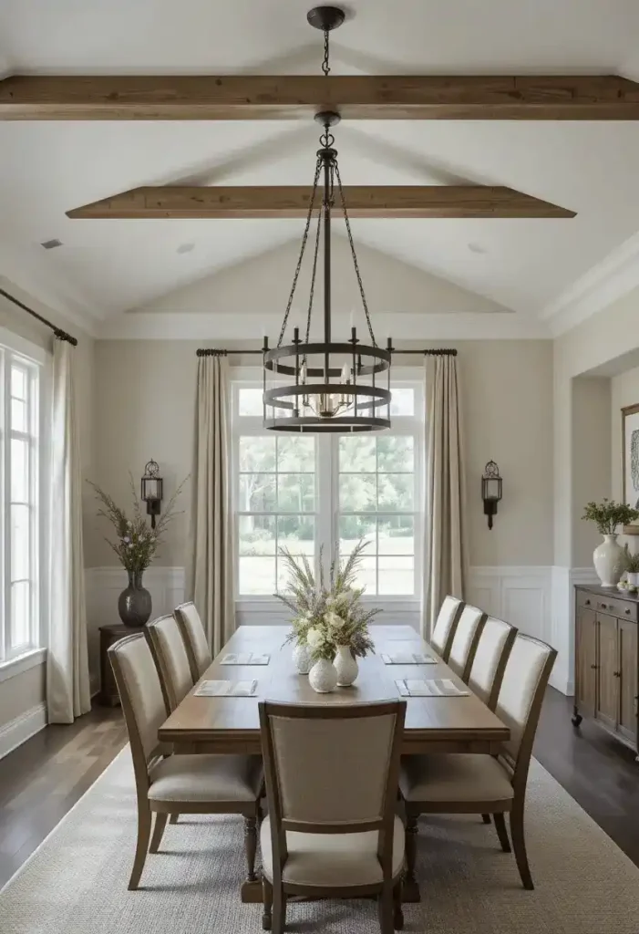 Farmhouse Chandelier Statement