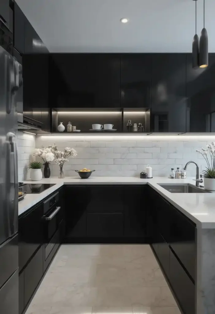 Elegant Black and White Contrast