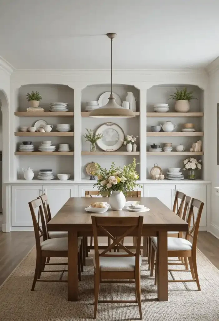 Open Shelf Display Wall
