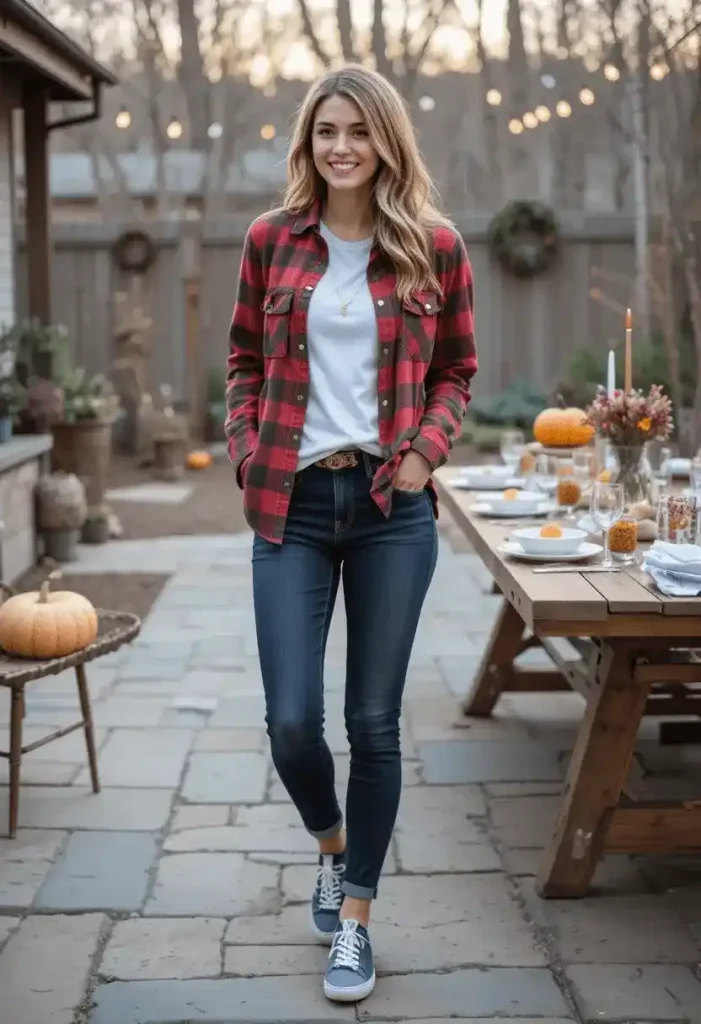 Cozy Flannel Shirt Layered Look