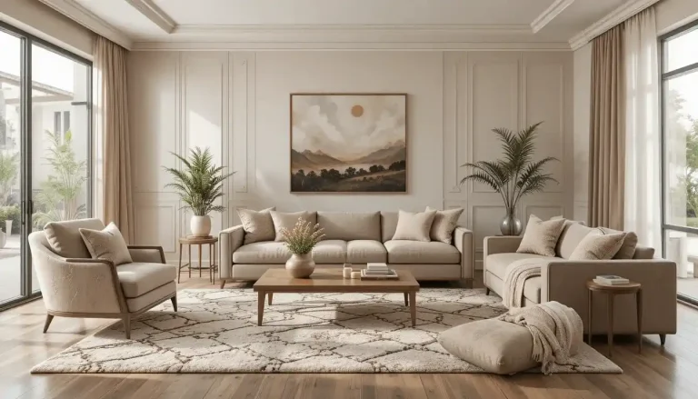 Brown and Beige Living Room Ideas