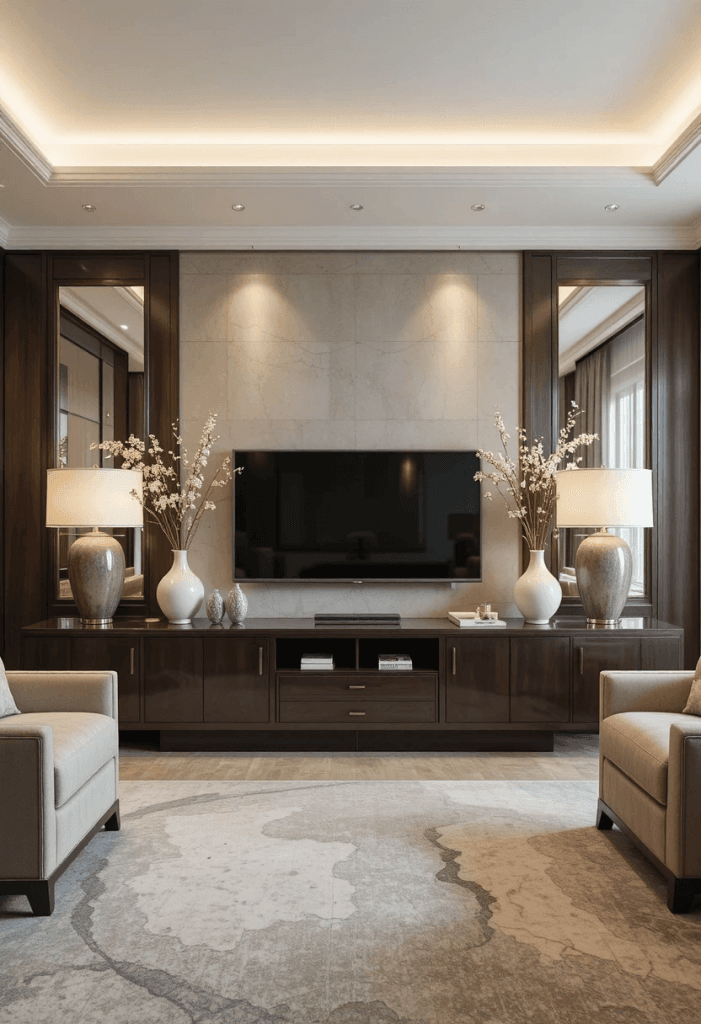 How to Create Symmetry Around a TV Stand
