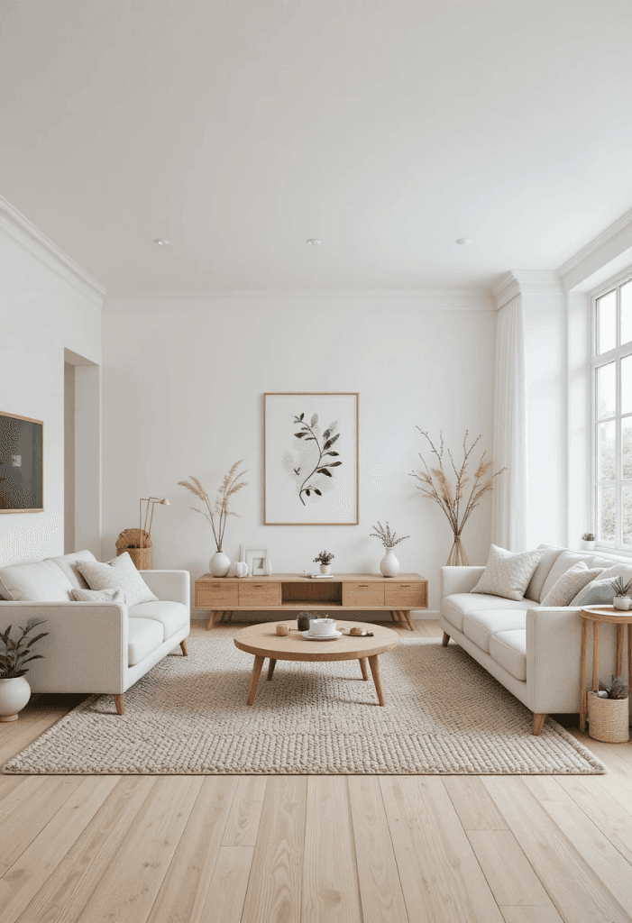 Scandinavian Neutral Living Room Style