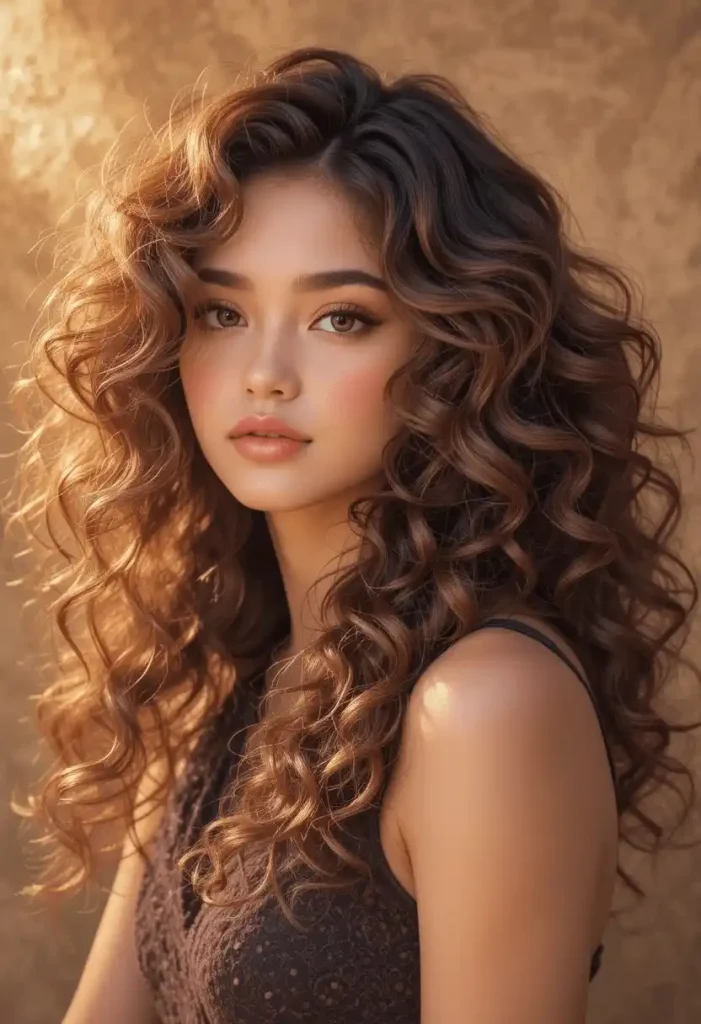 How to Enhance Curly Hair with Face-Framing Butterfly Layers
