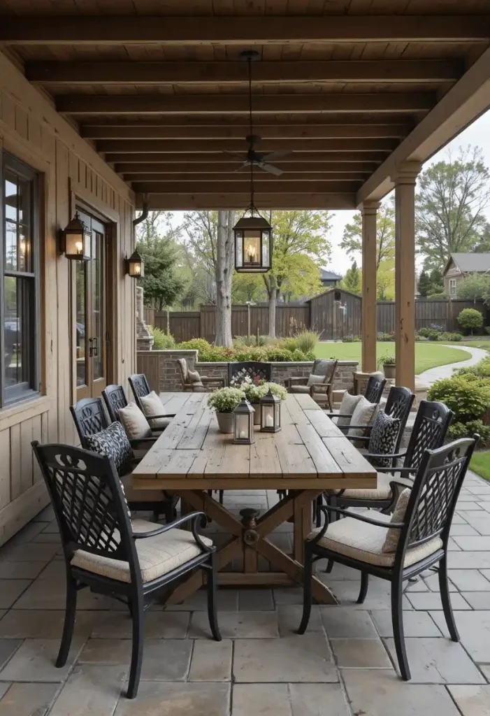Rustic Farmhouse Patio Charm