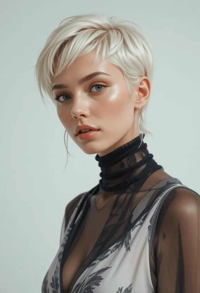 Platinum Blonde Pixie