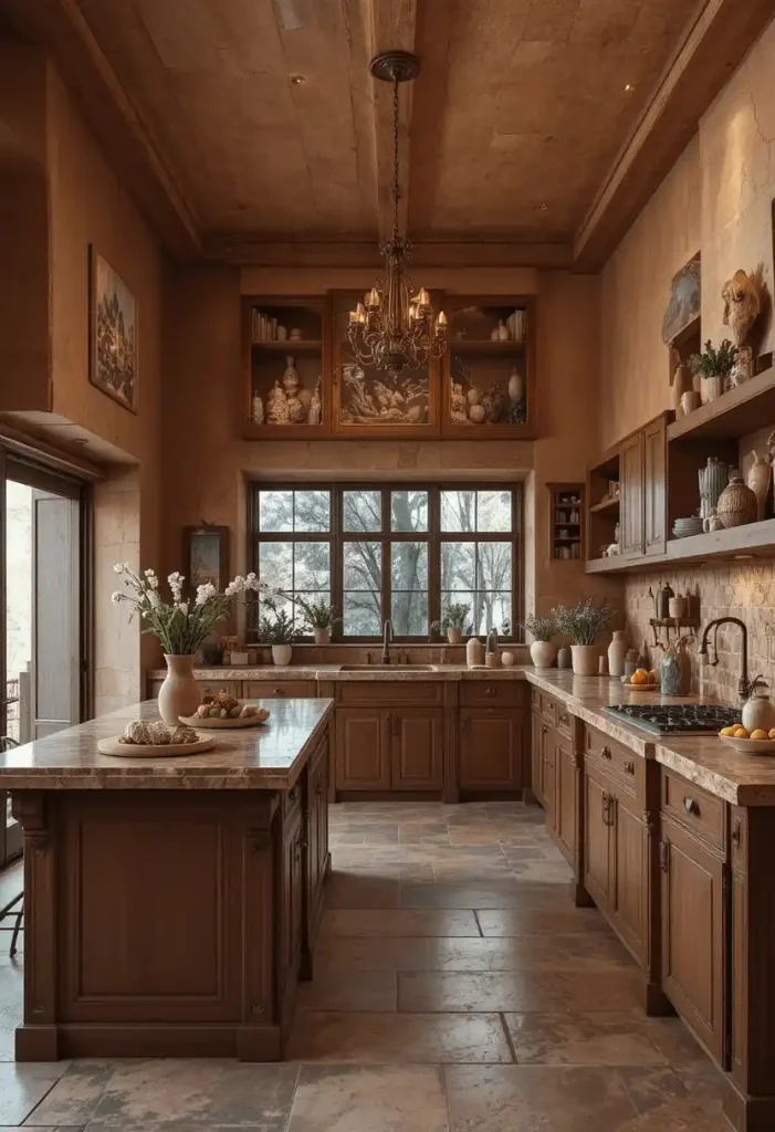 Warm Earth-Tone Kitchen Aesthetic