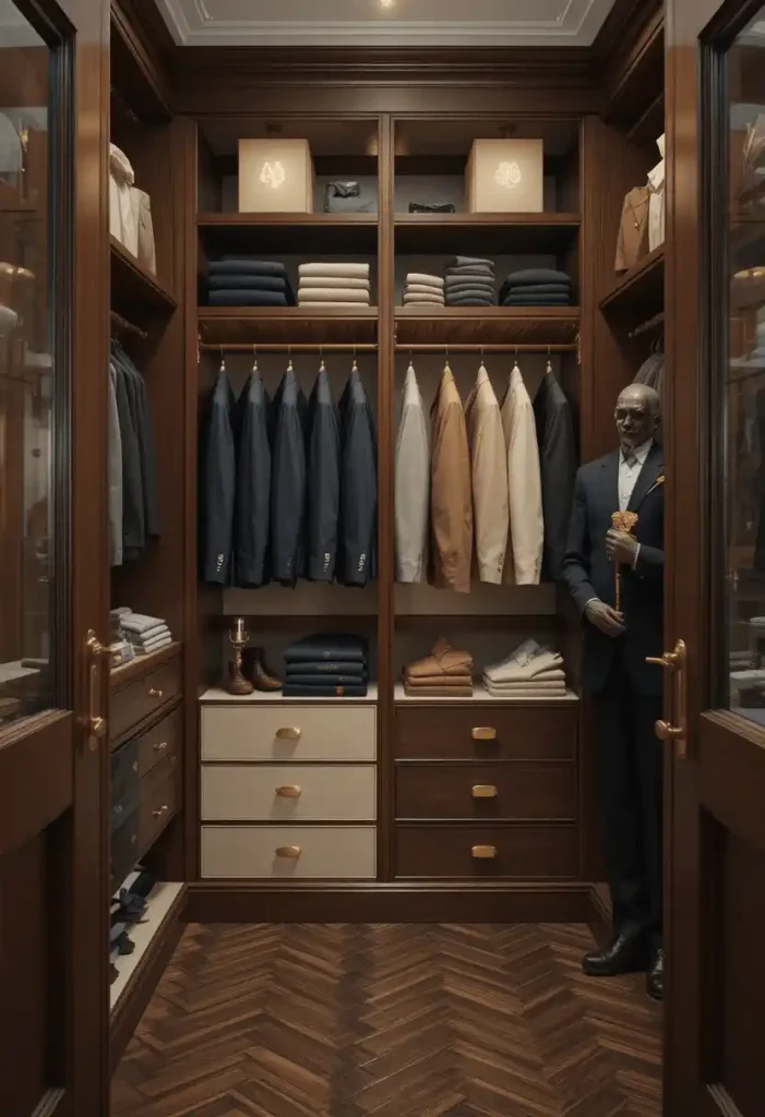 The Old Money Wardrobe With Mahogany and Cream Linen