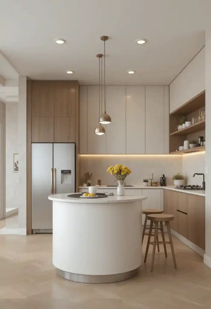 Small Island Cozy Kitchen Layout