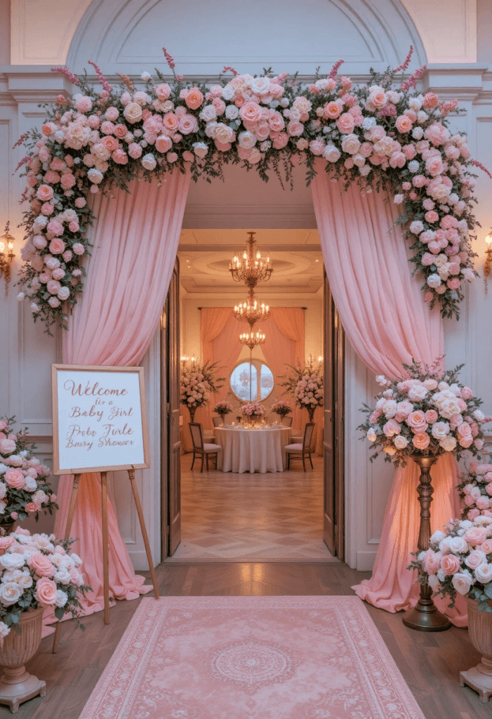 How to Design a Beautiful Baby Shower Welcome Area