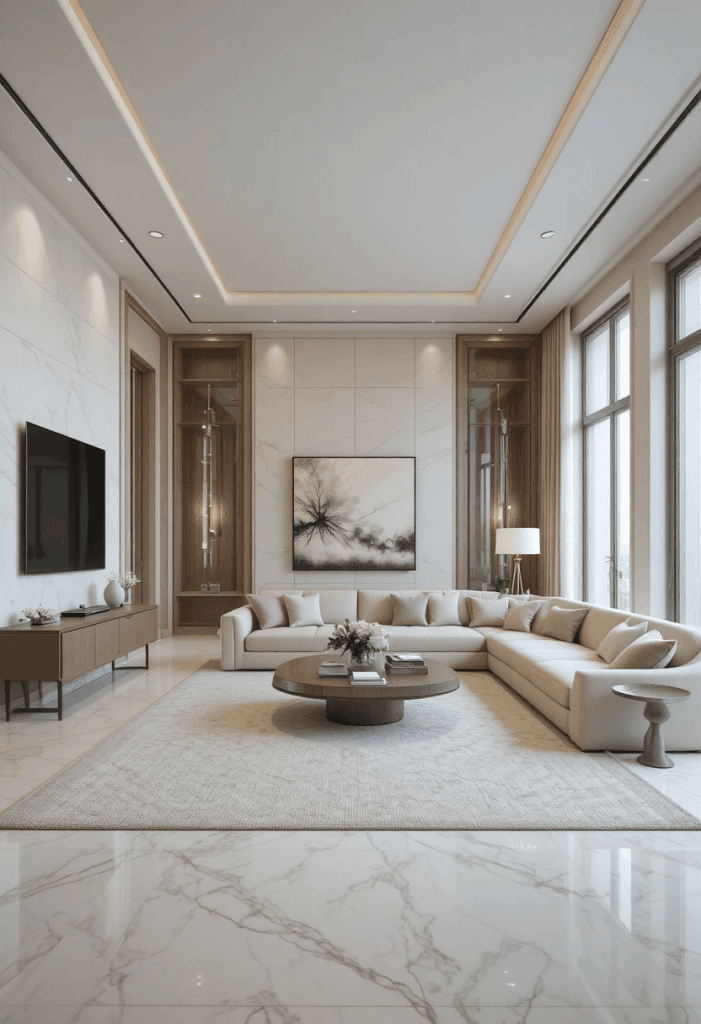 Modern Neutral Luxury Living Room