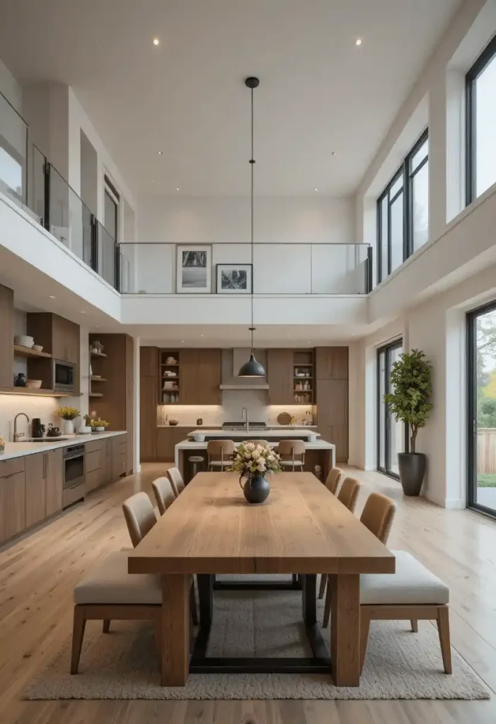 Open Kitchen with Dining Integration
