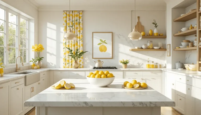 Lemon-Themed Summer Kitchen Decor Ideas