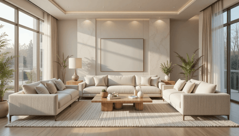 Modern Neutral Living Room Decor