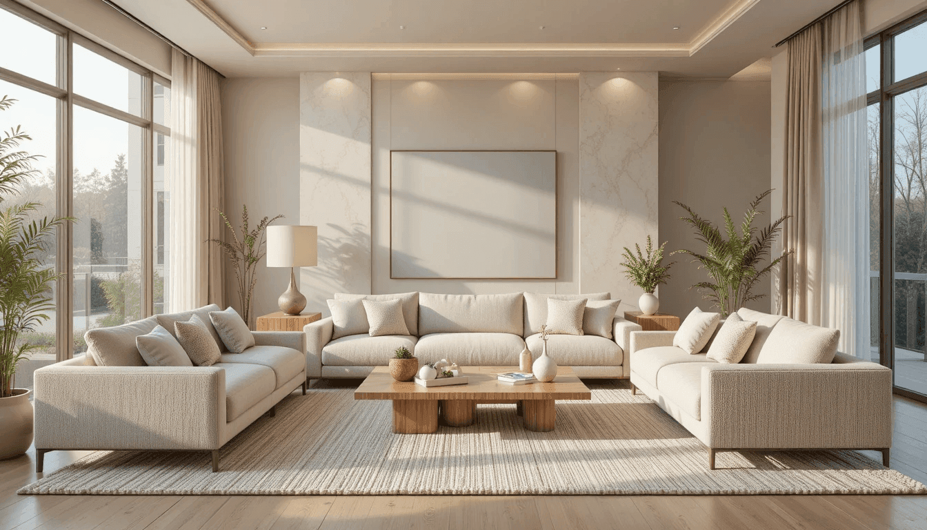 Modern Neutral Living Room Decor