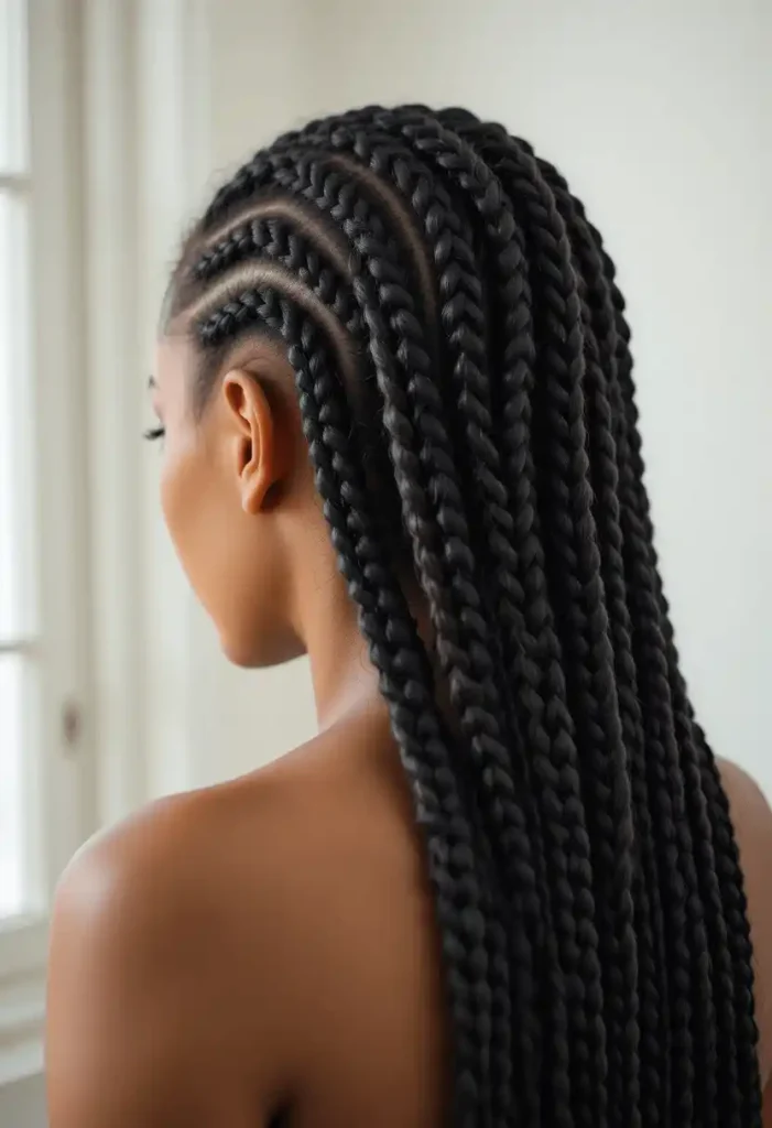 Classic Straight Back Cornrows