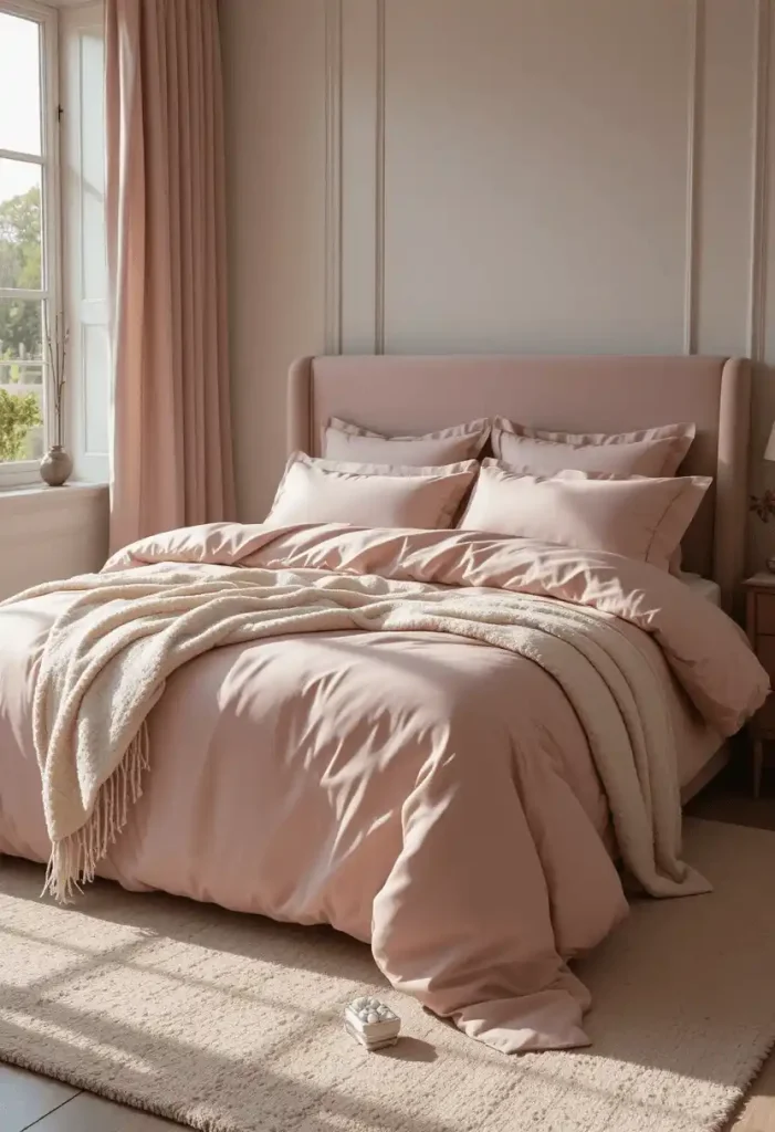 Dusty Rose Velvet Bedhead