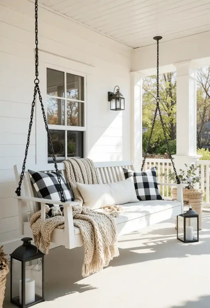 Add a Classic Farmhouse Porch Swing