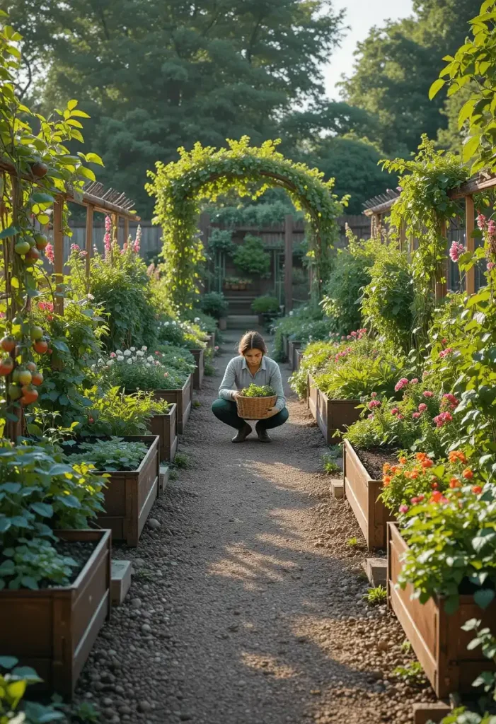 Kitchen Herb and Vegetable Garden