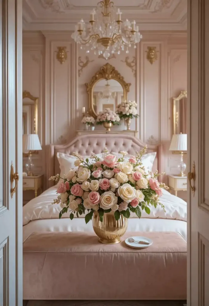 Vintage Roses and Fresh Floral Arrangements