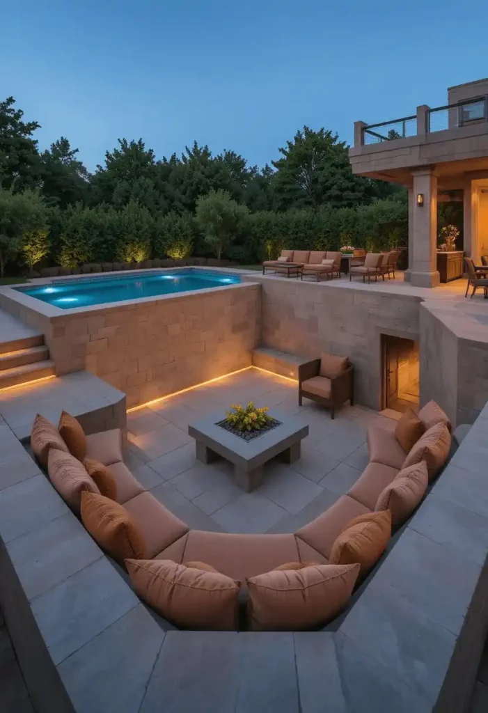 Sunken Pool Deck Lounge