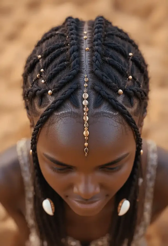 Fulani-Inspired Cornrows